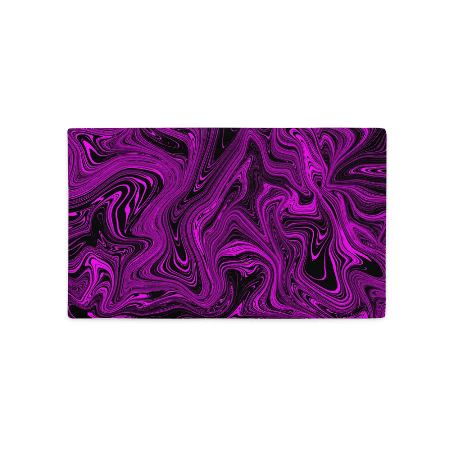 Premium Pillow Case - Purple and Black Fluid Swirls product image (5)