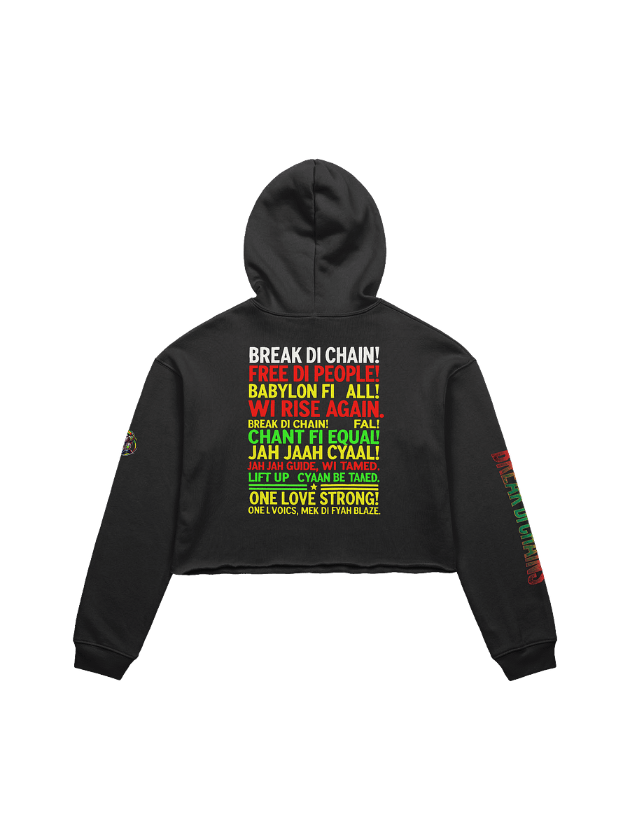 🔥 Break Di Chains – Fleece Crop Hoodie product image (2)