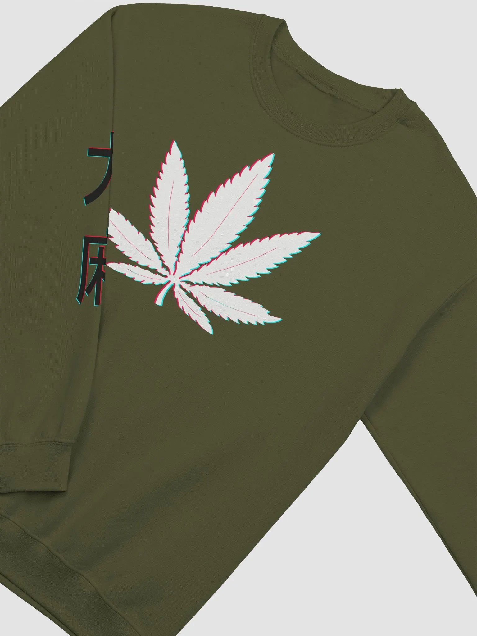 大麻 Cannabis 3D Cyberpunk Japanese Sweater product image (19)