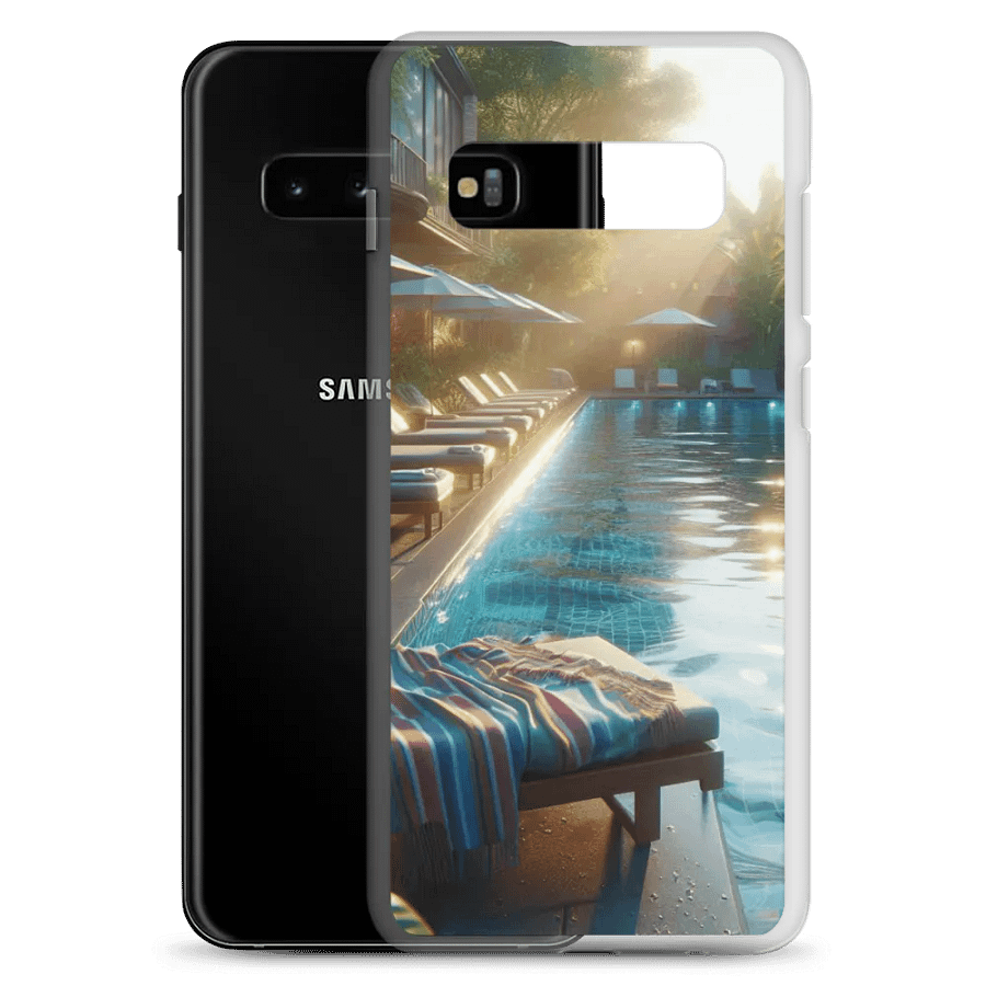 Tropical Poolside Samsung® Clear Case | Ai Design product image (9)
