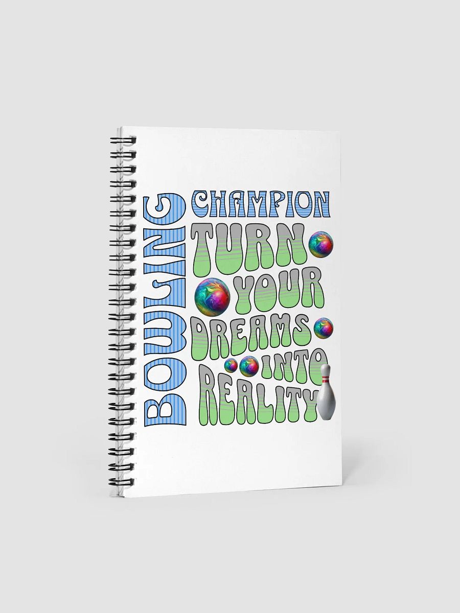 Champion Turn Your Dreams into Reality Bowling Notebook product image (1)