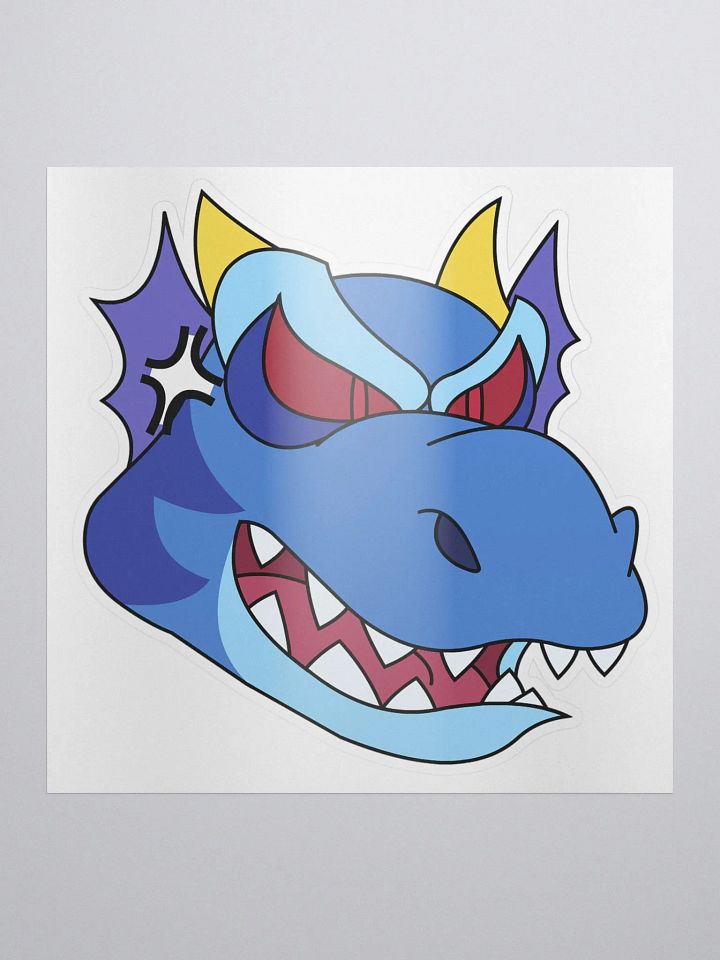 Angry Dragon Blue Sticker product image (1)