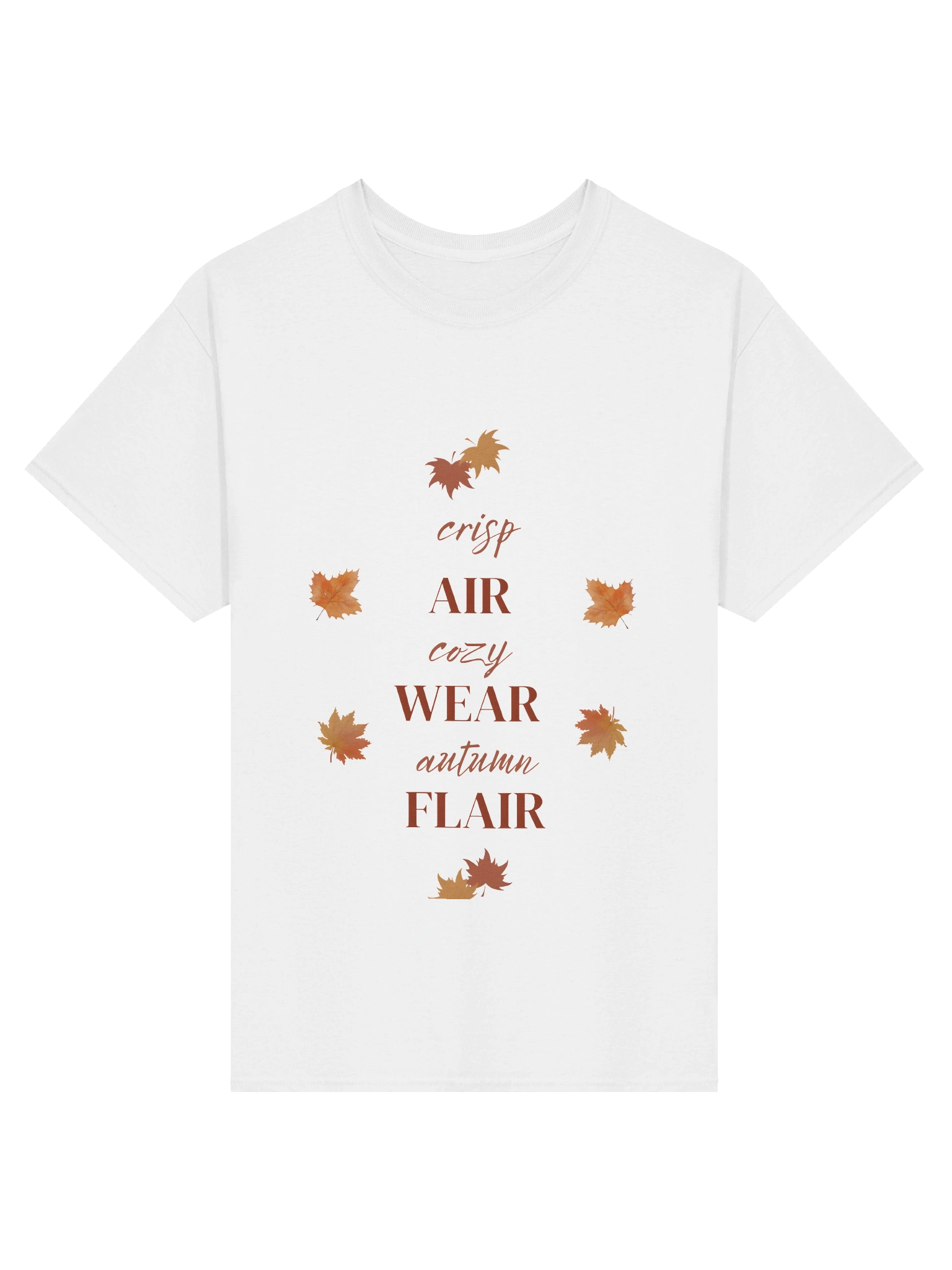 Crisp Air Cozy Wear Autumn Flair Women’s Fall T-Shirt product image (1)