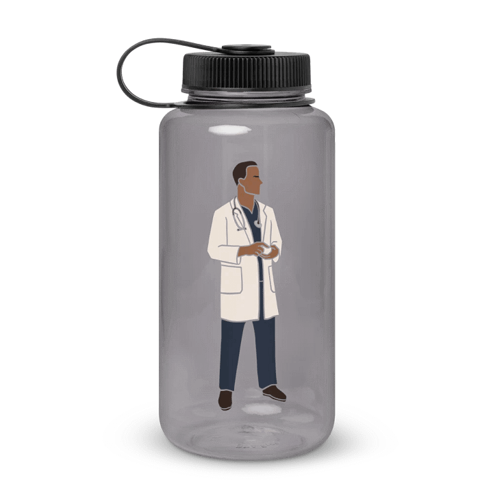 Black Doctor Water Bottle product image (1)