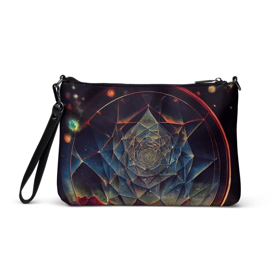 premium faux leather Cosmic Kaleidoscope Crossbody Bag product image (3)