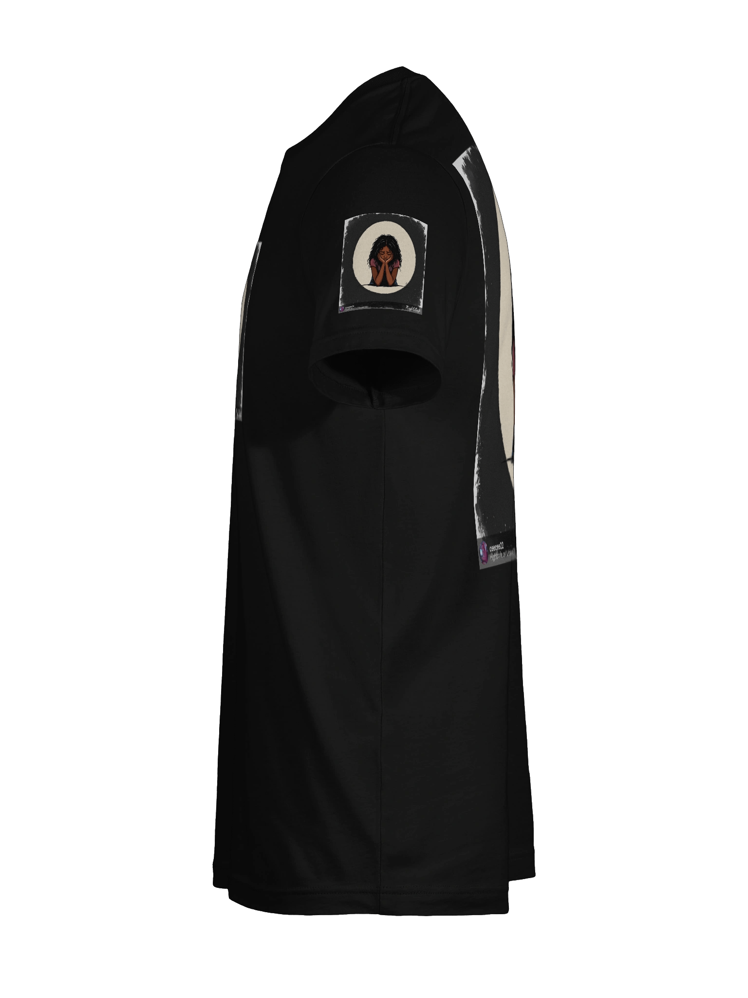 Contemplative Curly Thoughts T-Shirt product image (11)