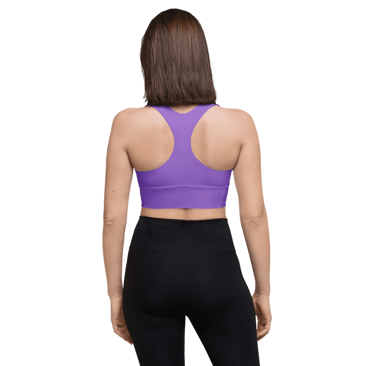 Plain Color Amethyst Longline Sports Bra product image (2)