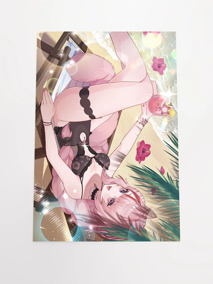 [MADE TO ORDER] Mikki Sippin' On The Beach Poster 🌊 product image (1)