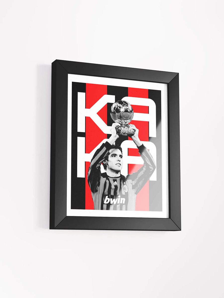 Kaká BW AC Milan Name Art Framed Print product image (3)