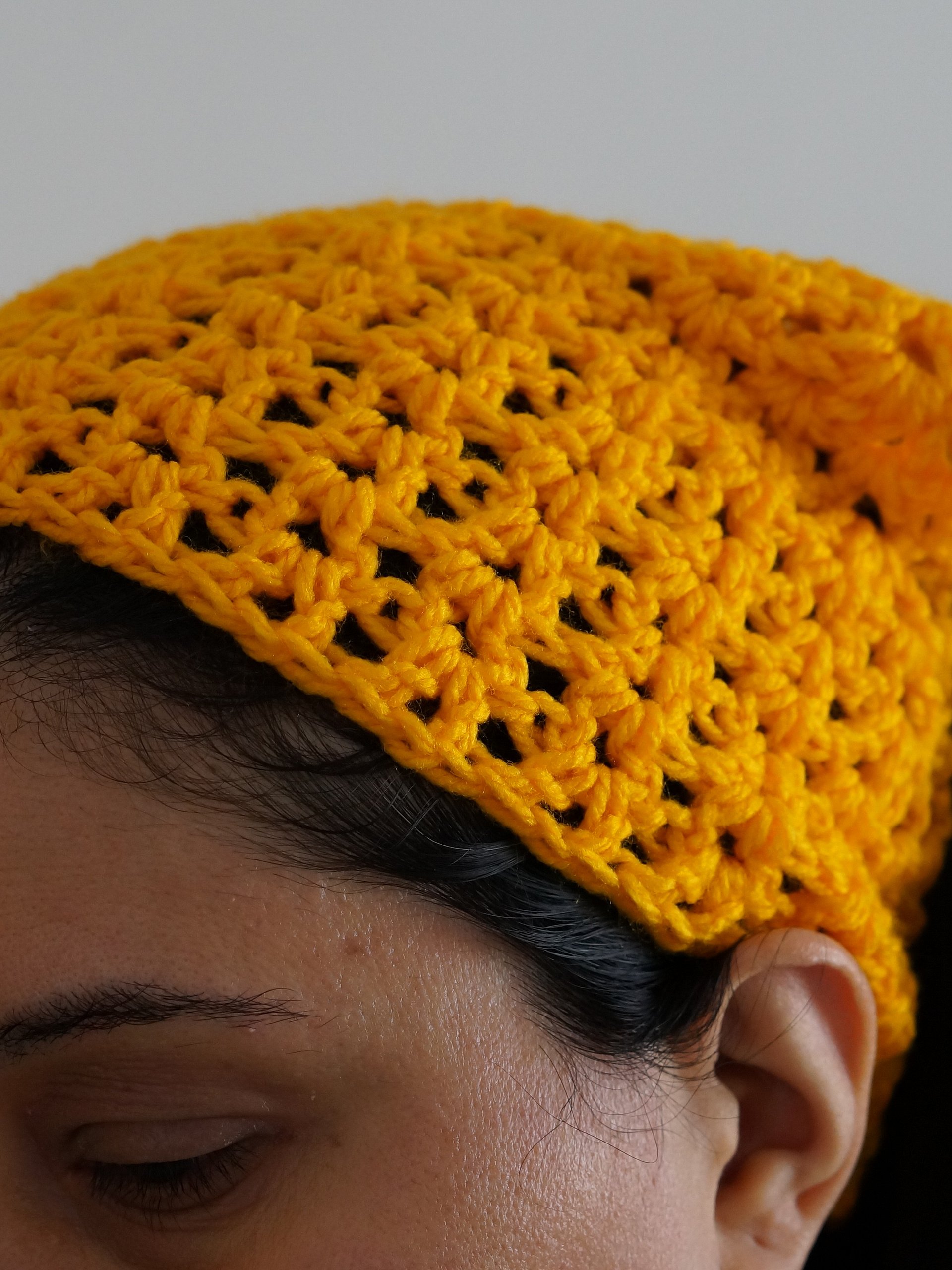 Striped V stitch bandana pdf pattern product image (3)