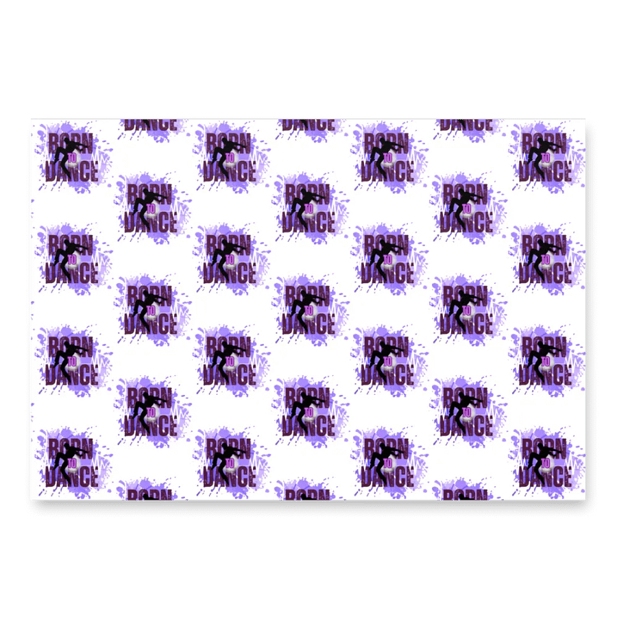 Born To Dance His Silhouette Wrapping Paper Set product image (1)