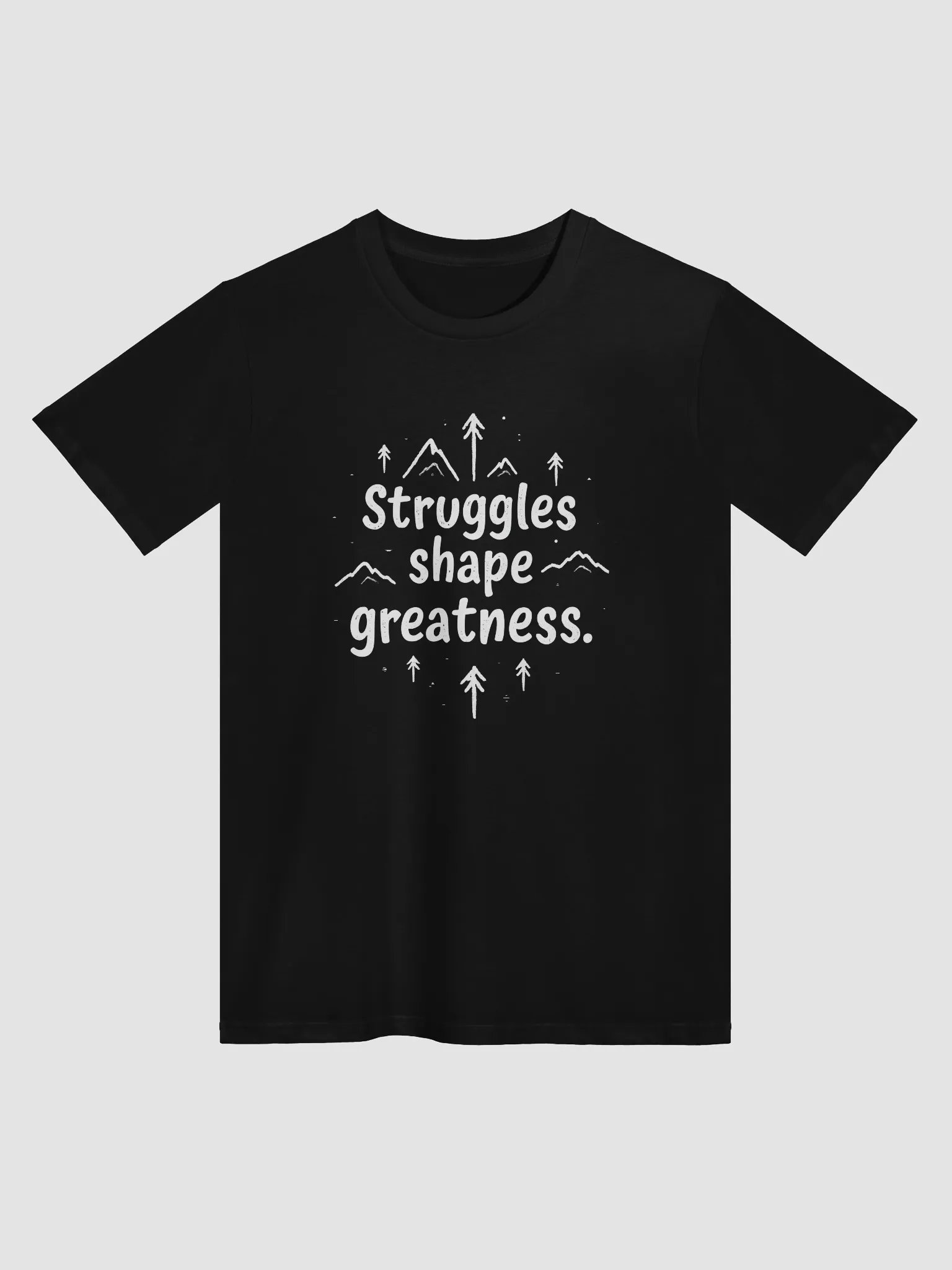 Struggles Shape Greatness – Inspirational Keanu Reeves Quote T-Shirt for Fans Who Believe in Overcoming Life’s Hardships product image (1)