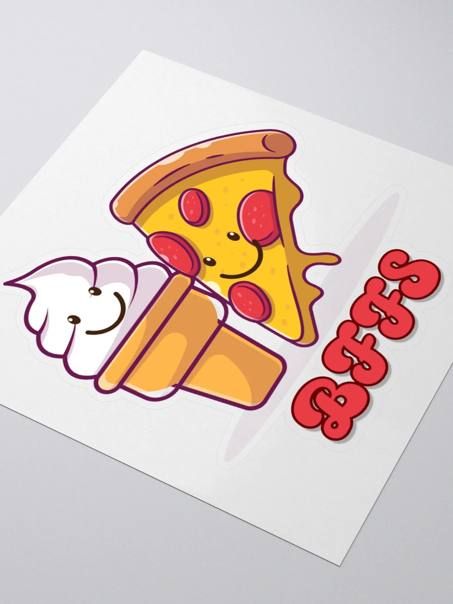 BFFs Pizza and Ice Cream Sticker product image (3)