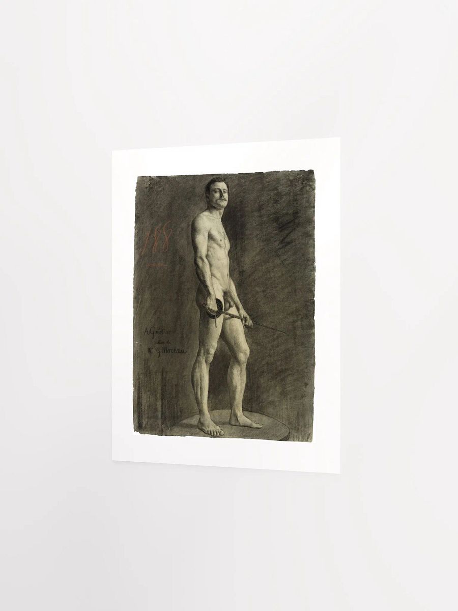 The Naked Fencer By Arthur-Joseph Guenoiot (1885) - Print product image (2)