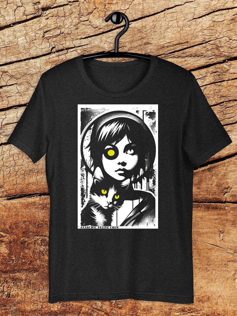 "Anarchic Feline Crew" Gothic Punk Graphic Unisex T-Shirt product image (1)