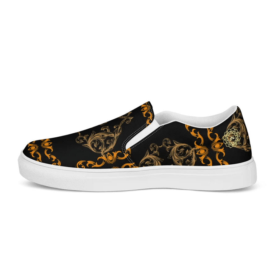 Golden Elegance Slip-On Canvas Shoes product image (8)