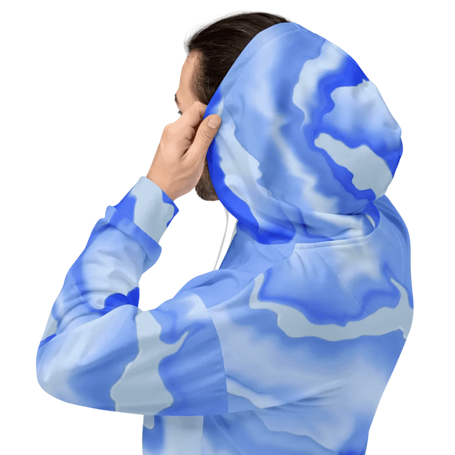 Blue Abstract Art All over print Unisex Hoodie product image (4)