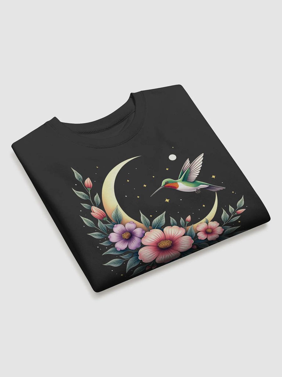Celestial Hummingbird with Moon and Floral Bloom Design product image (3)