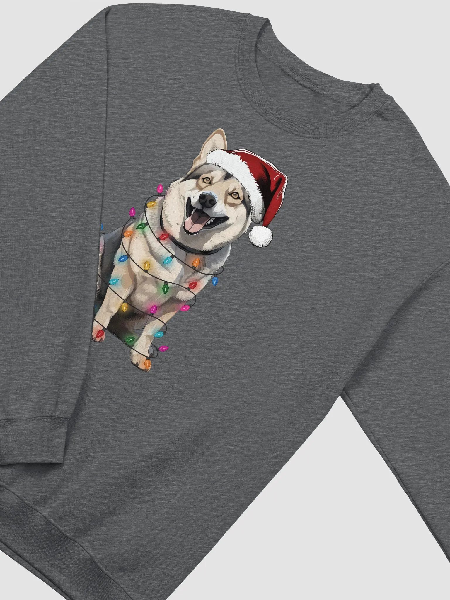 Funny Swedish Vallhund Christmas Sweatshirt for Wolf Corgi Paw-rents product image (4)