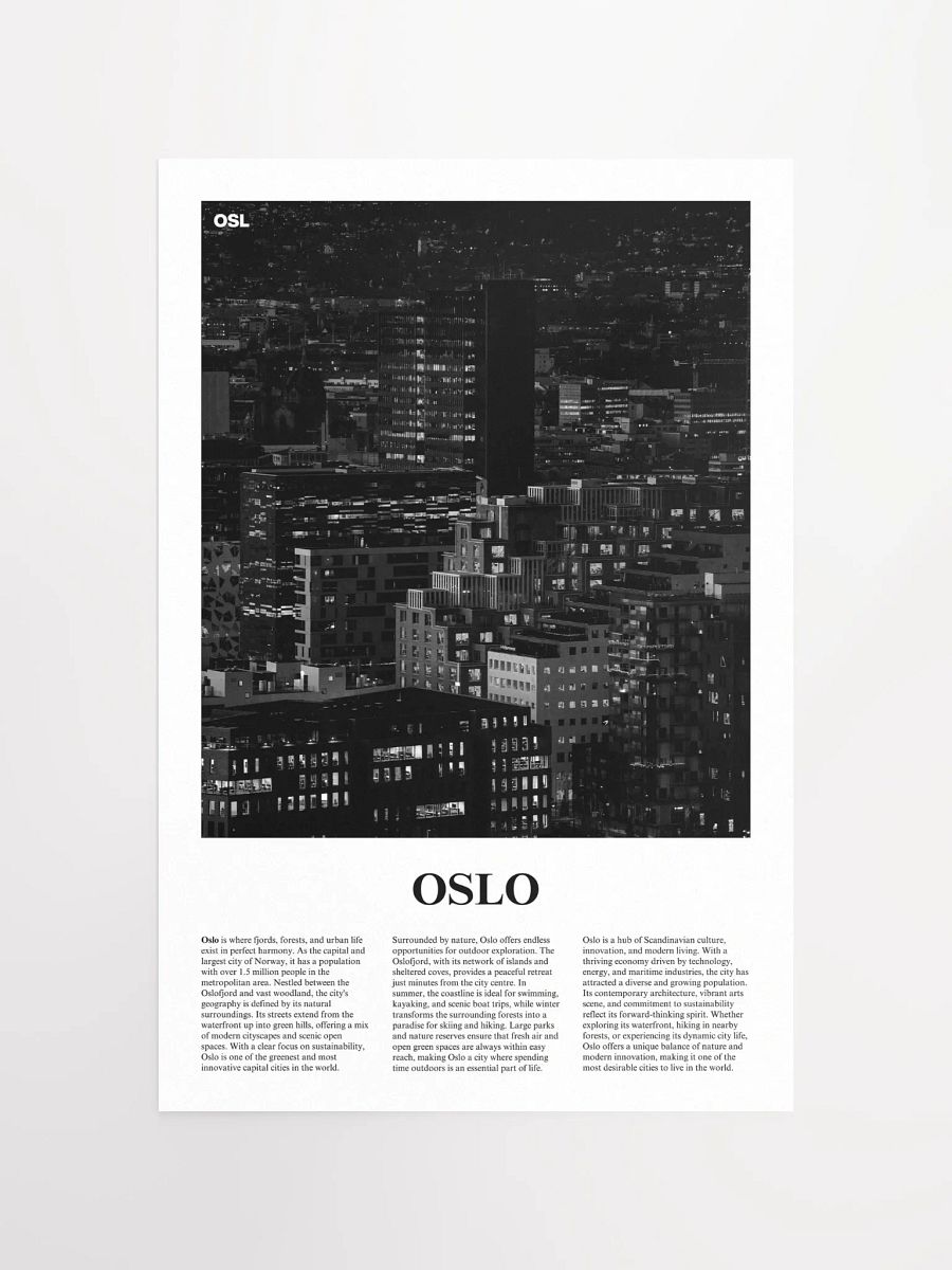 Oslo 03 Newspaper Poster product image (5)