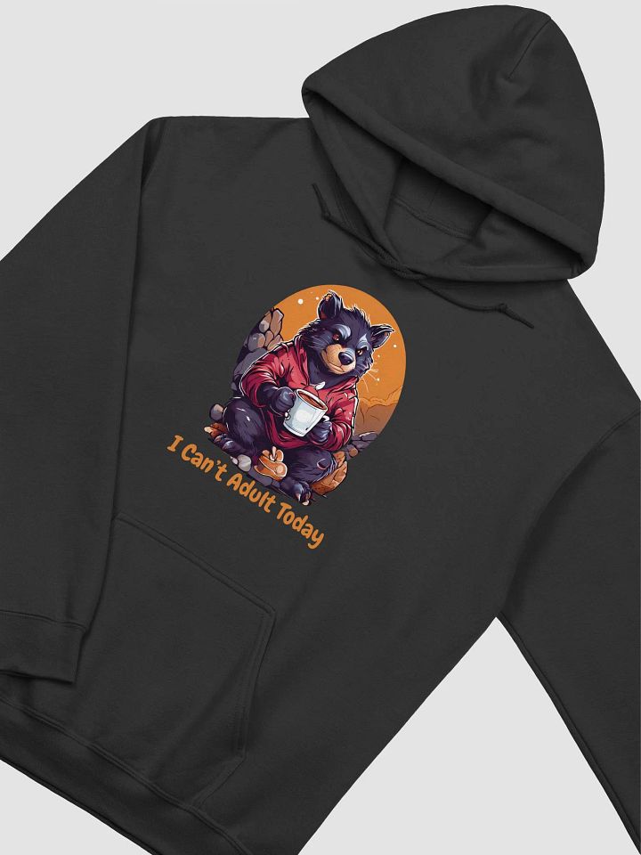 I Can’t Adult Today - Unique Funny Gildan Unisex Classic Hoodie | Tasmanian Devil with Coffee | Perfect Funny Gift Hoodie product image (2)
