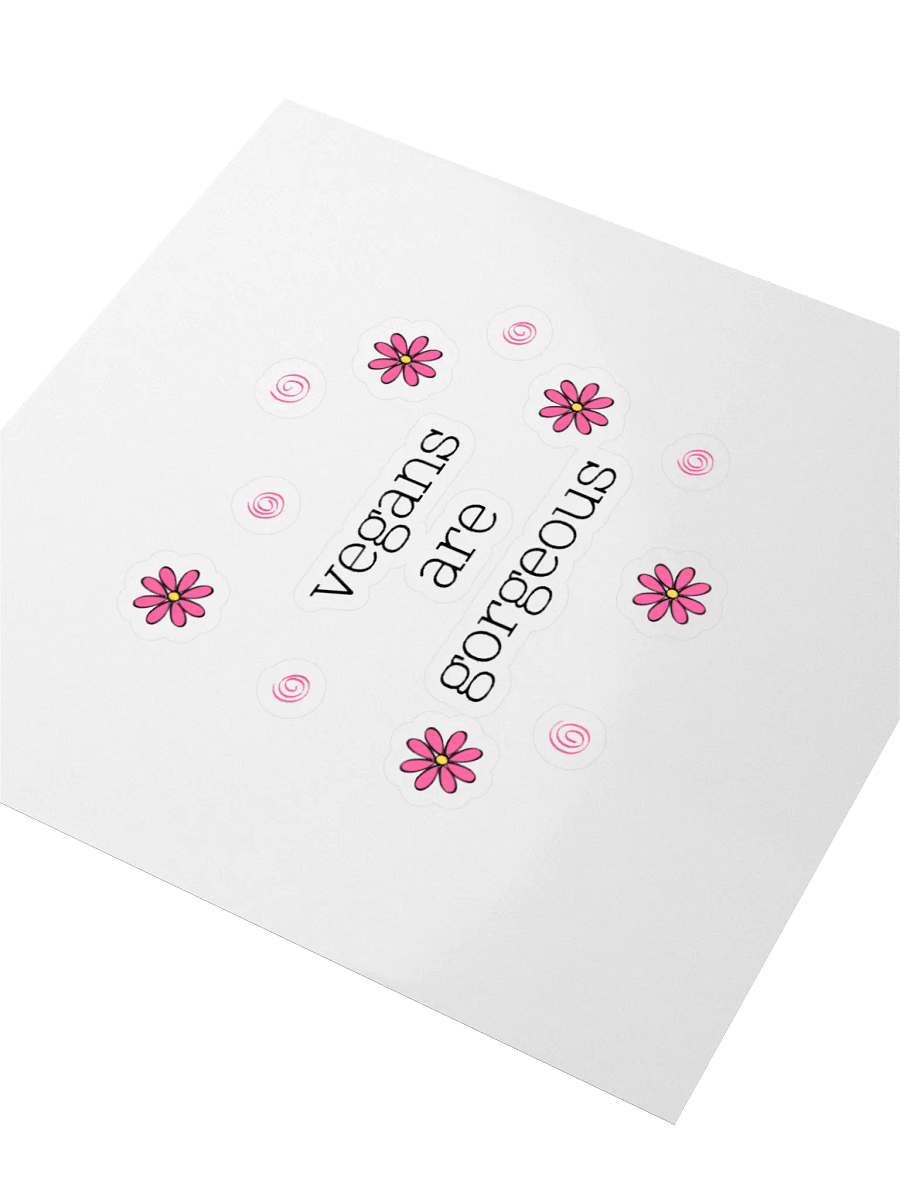 “Vegans Are Gorgeous” Fun Sticker product image (3)