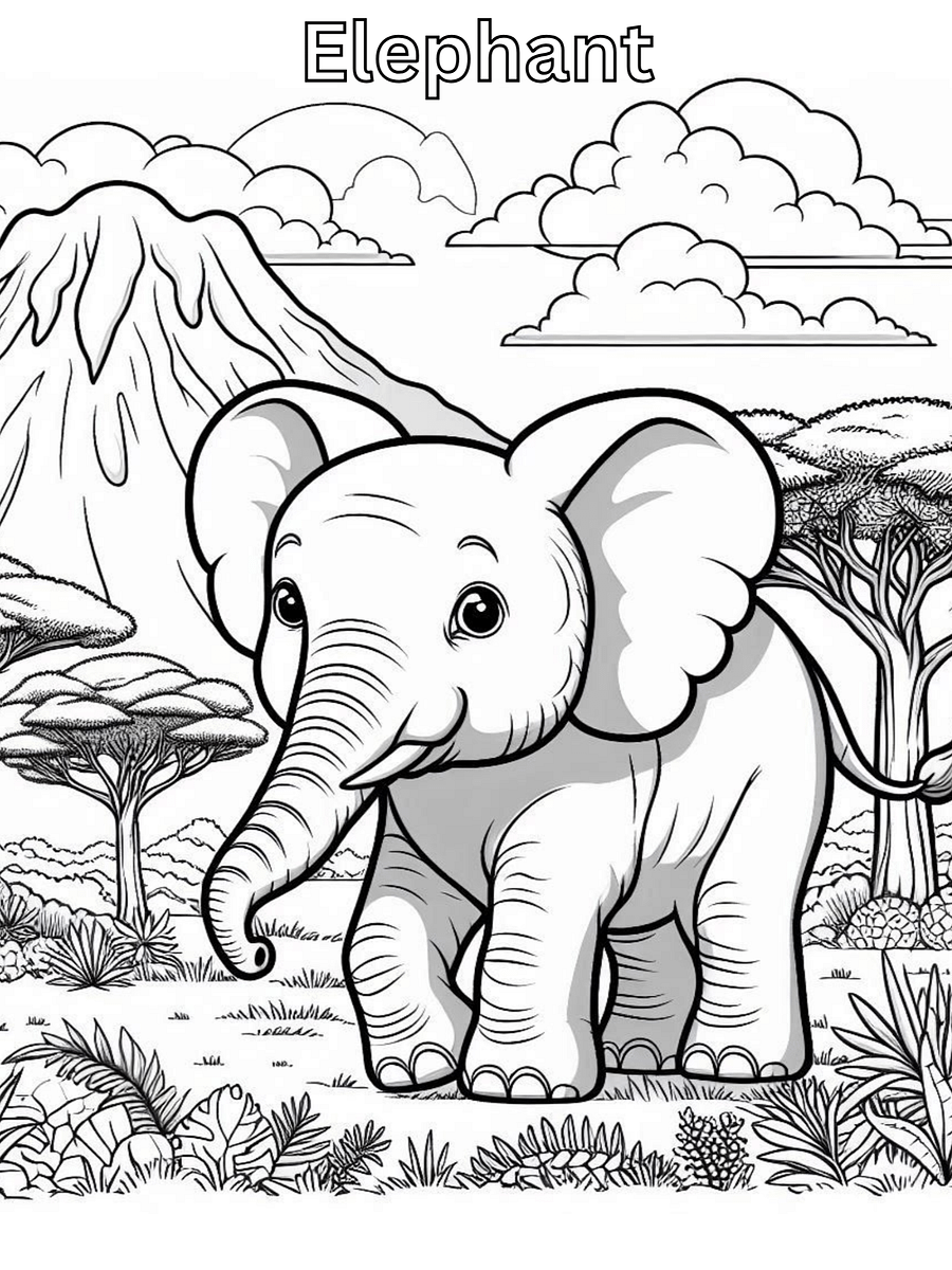Coloring book,African animals. 40 Pages product image (10)