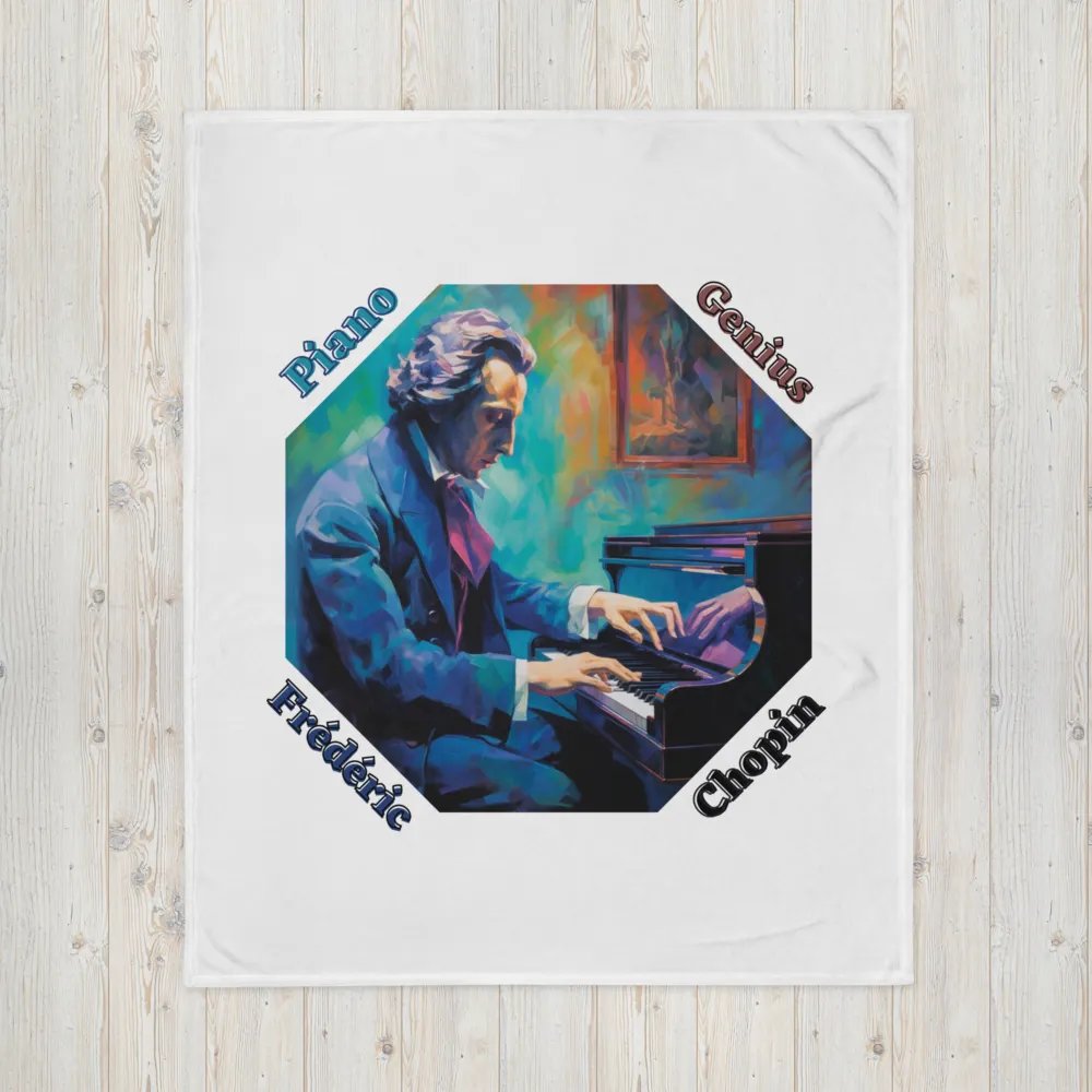 Frédéric Chopin [Playing Piano] - Piano Genius | Blanket product image (4)