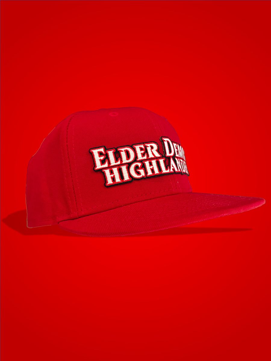Snapback Cap - Elder Demon Highlander Retro Logo / Glow in the Dark product image (1)