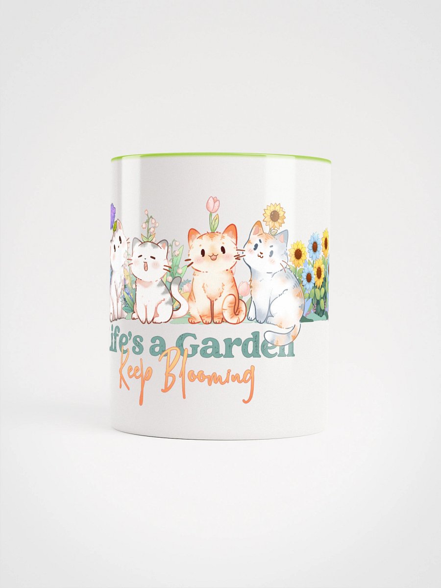 Life is a cat garden - colored mug product image (3)
