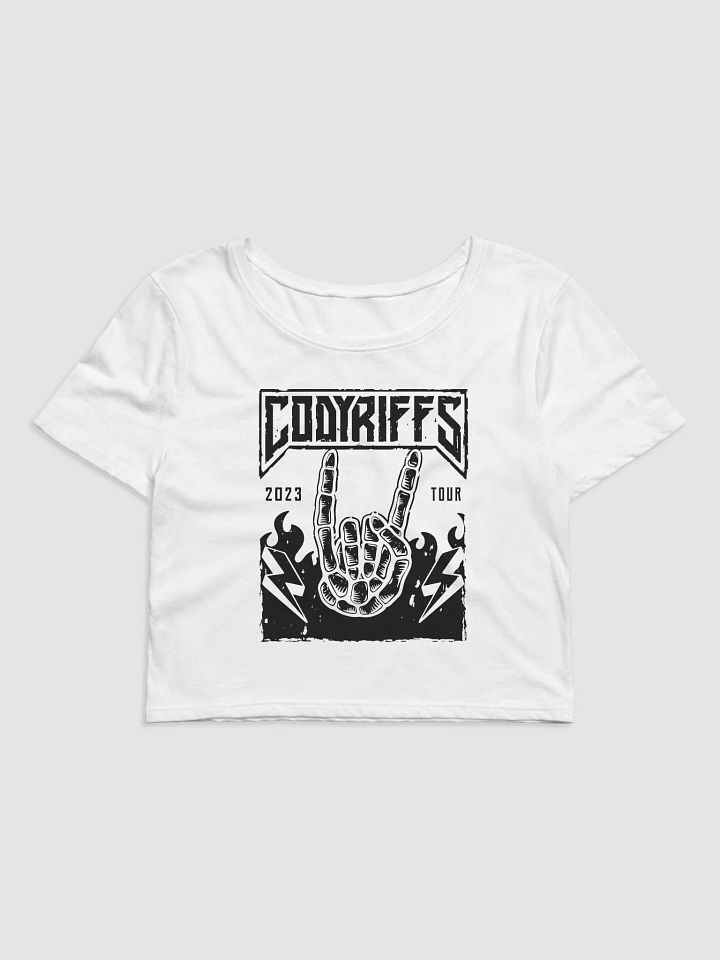 CR 2023 Tour - White Crop Top product image (1)