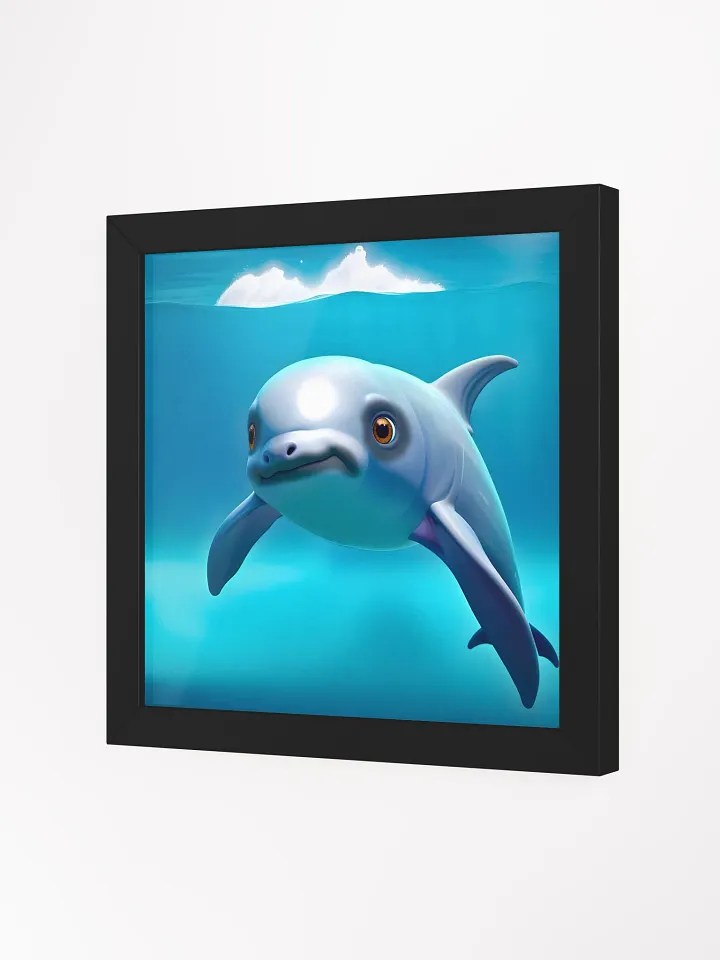 Endangered Species - Mexico - Vaquita Eco-Friendly Ayous Wood Framed Poster product image (2)