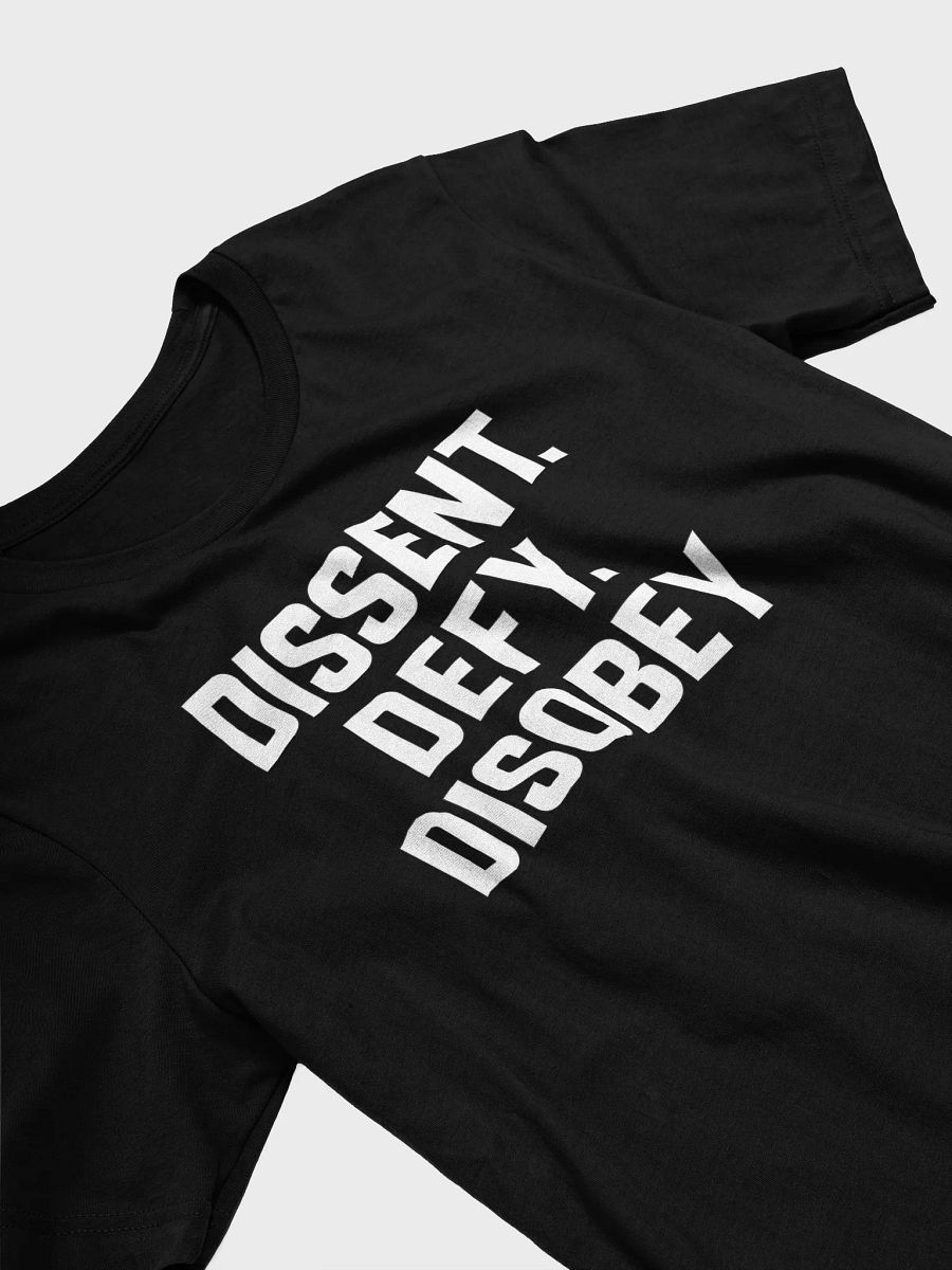 Dissent. Defy. Disobey. Tee – Hacker Resistance Uniform product image (3)