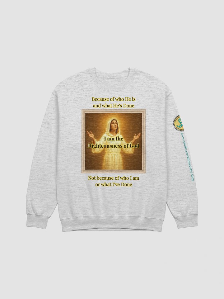 I am the Righteousness of God (Female) Gildan Classic Crewneck Sweatshirt Light Colors product image (2)