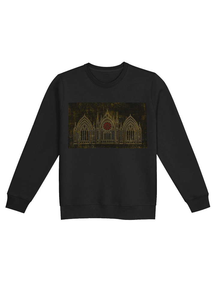 Gothic Cathedral Rose Window Sweatshirt (Red) product image (1)