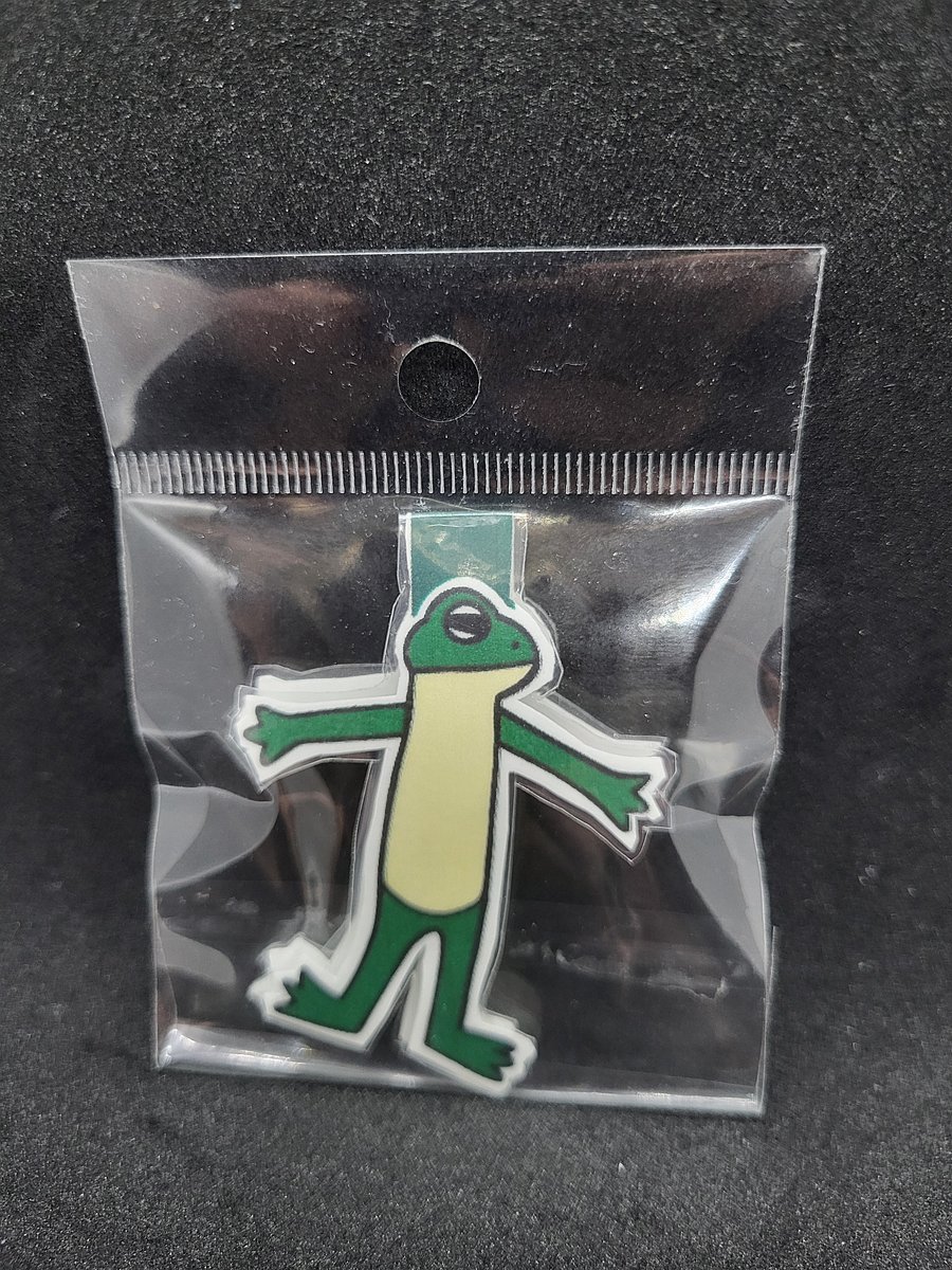 Happy Boy Frog Magnetic Bookmark – Cheerful Green & White Woodland Friend product image (1)