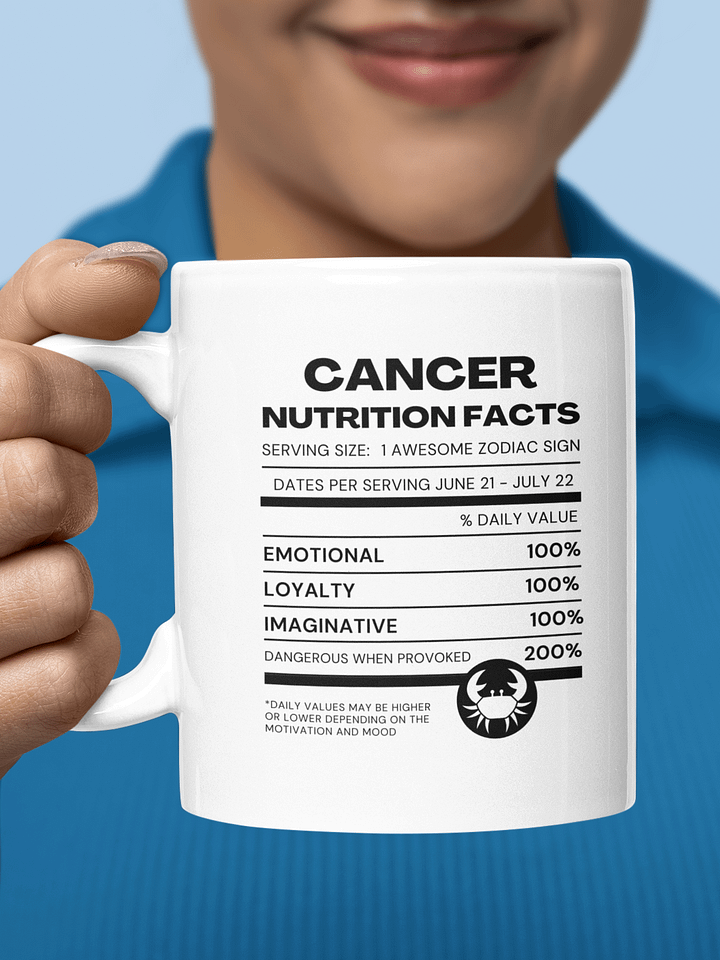 Cancer Nutrition Facts Mug product image (1)