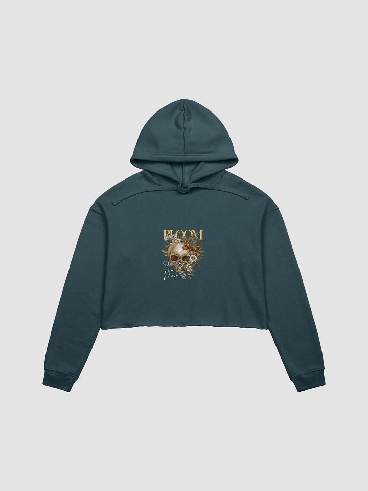 BLOOM Skull Crop Hoodie product image (6)