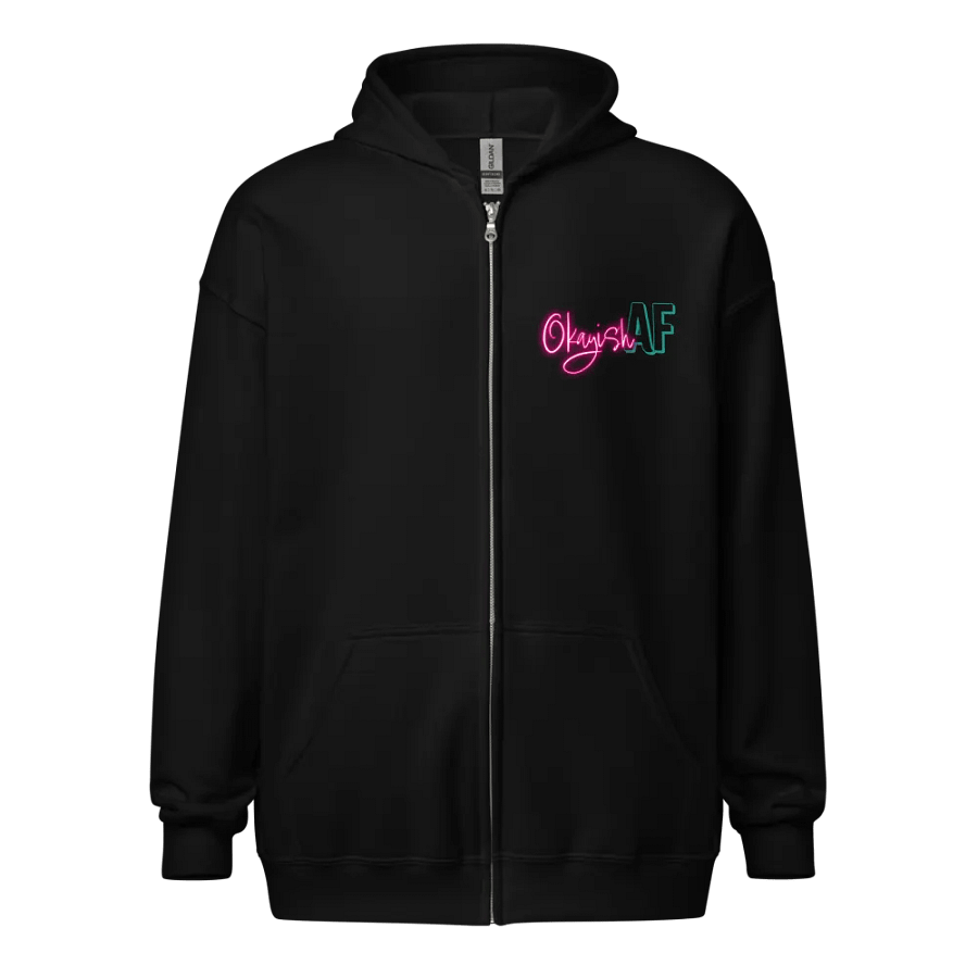 OkayishAF Safe Here Zip Up Hoodie product image (3)