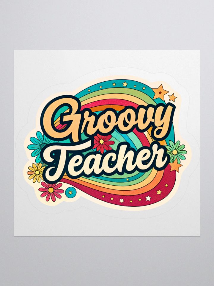 Retro Groove Kiss Cut Stickers product image (2)