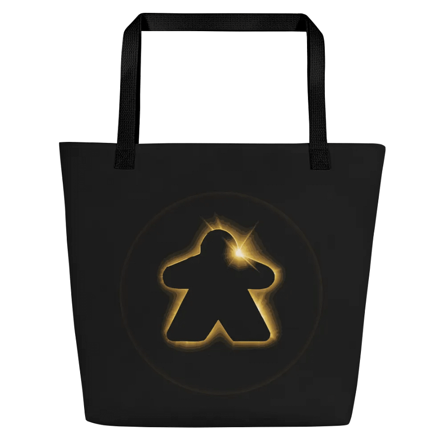 Meeple Total Solar Eclipse Shoulder Tote Bag product image (2)