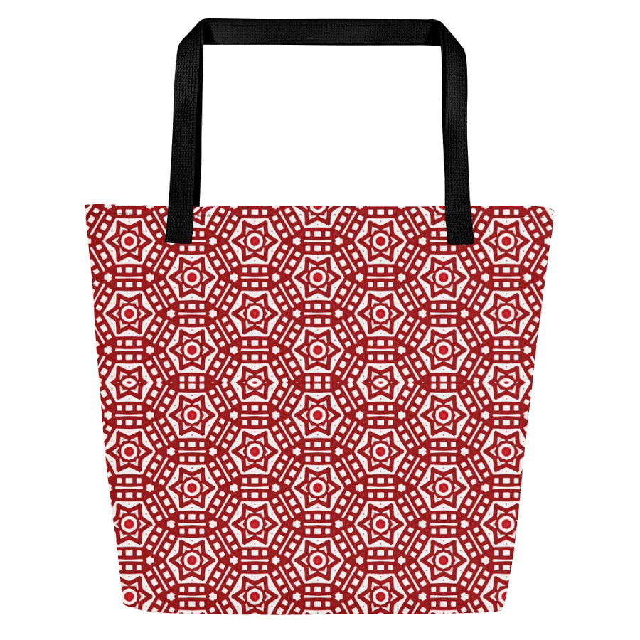 Red and White Tote Bag product image (1)