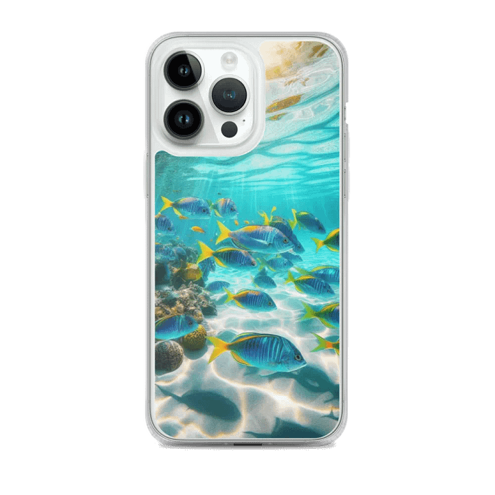 Oceanic Dreams iPhone® Clear Case | AI Design underwater beauty of the sea beach product image (2)