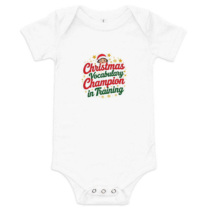 Christmas Vocabulary Champion in Training Onesie product image (1)