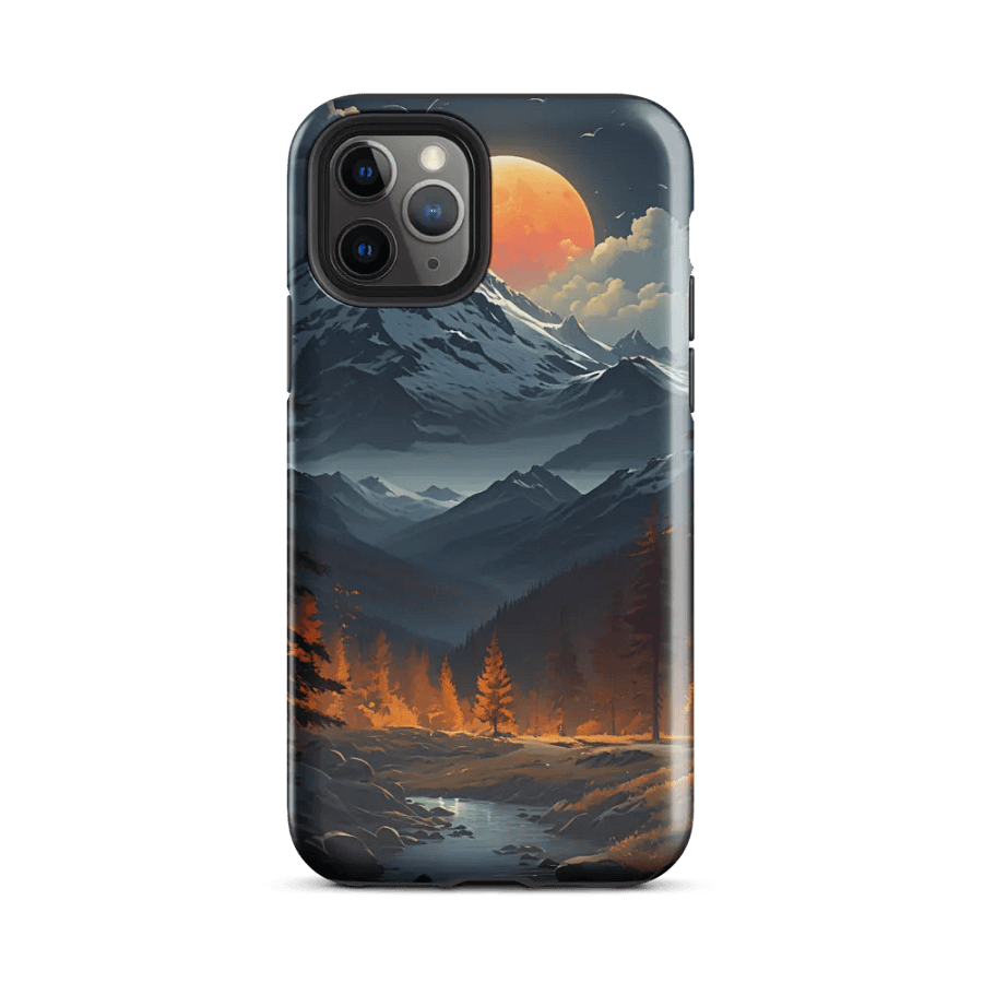 Tough Phone Case for iPhone® - Mountain Sunset product image (2)