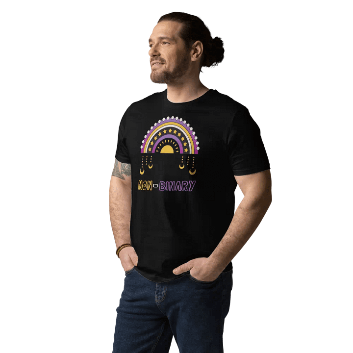 Non-Binary Rainbow Organic Cotton T-Shirt product image (2)