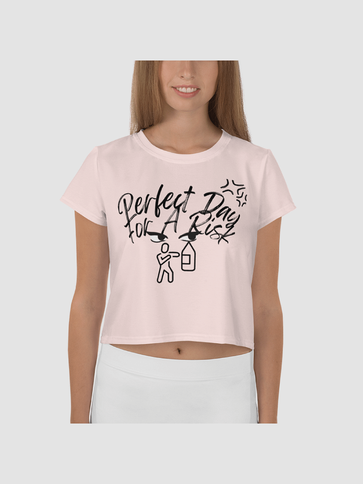 [High Risk ENT.] All-Over Print Crop Tee product image (1)