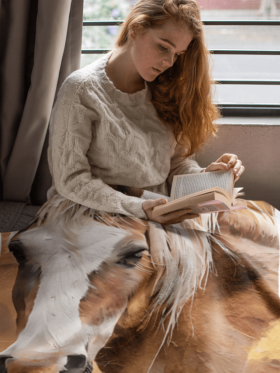 YOUR HORSE! / THROW BLANKET WITH PERSONALIZED NAME product image (1)