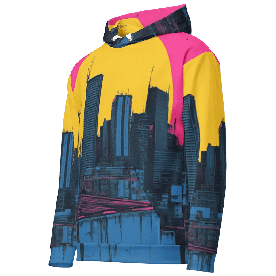 Urban Sunset Skyline Recycled All-Over Printed Hoodie product image (6)