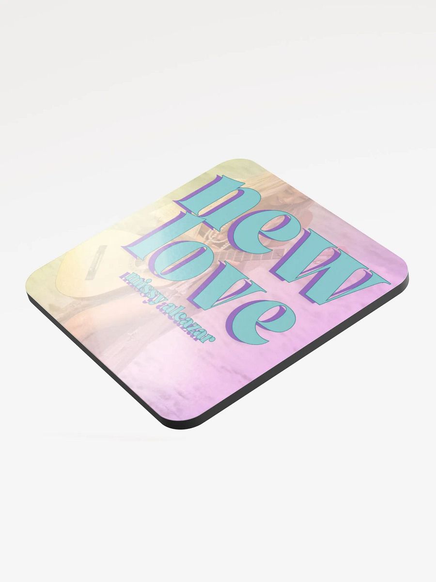 New Love glossed cork coaster product image (3)